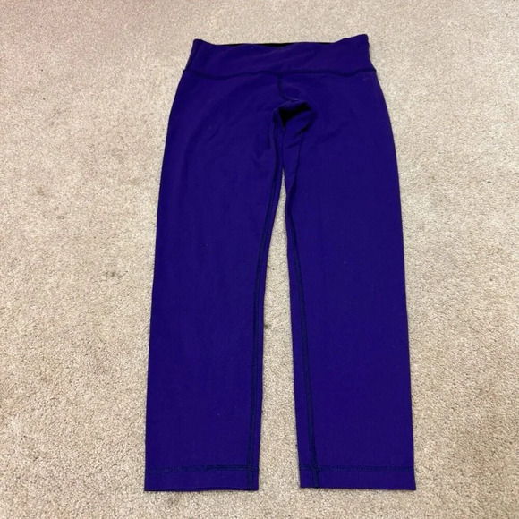 Lululemon Pants - Lululemon Leggings Purple Pull On Women’s Size 6 Cropped